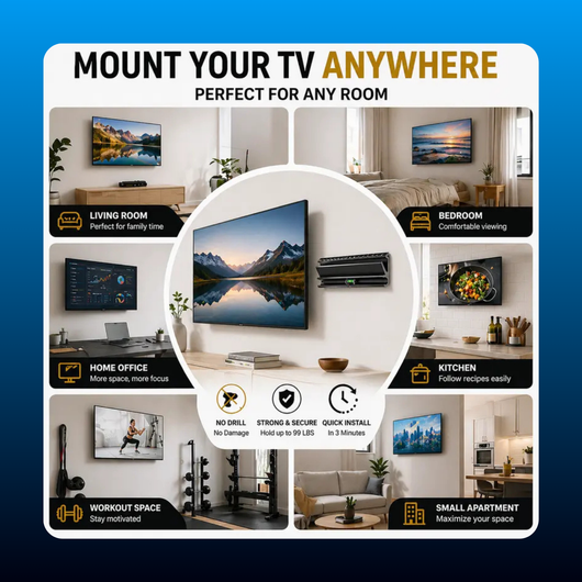 No Stud TV Wall Mount for 13-55 Inch TVs