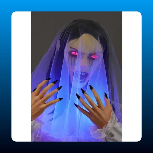 Animated Veiled Bride Ghost Prop