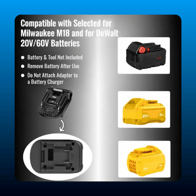 Battery Adapter for 18V Tool Batteries