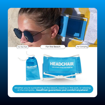 Foldable Beach Lounging Headrest