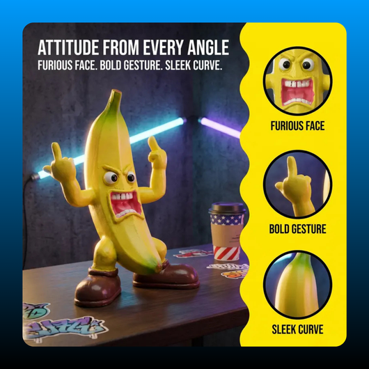 Middle Finger Banana Decorative Figurine