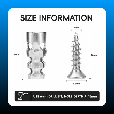 High Strength 6x14mm Hinge Repair Screws