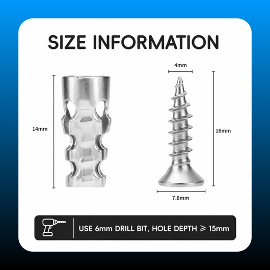 High Strength 6x14mm Hinge Repair Screws