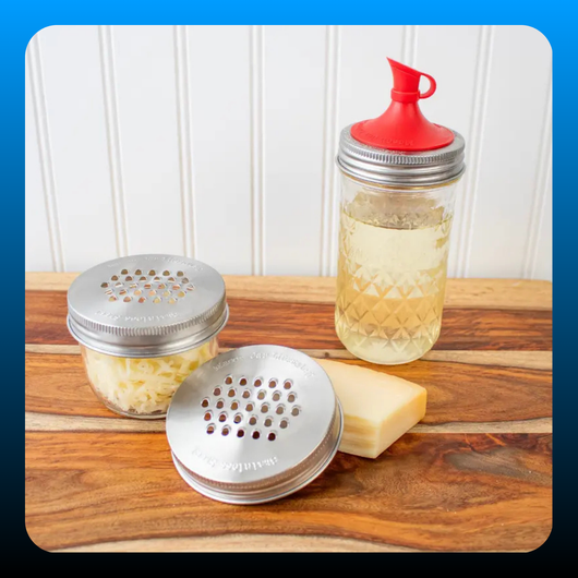 Grater / Shredder Stainless Steel Lid for Mason Jars