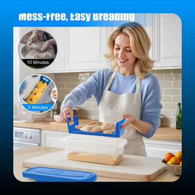 Breading & Batter Stackable Airtight Containers Set