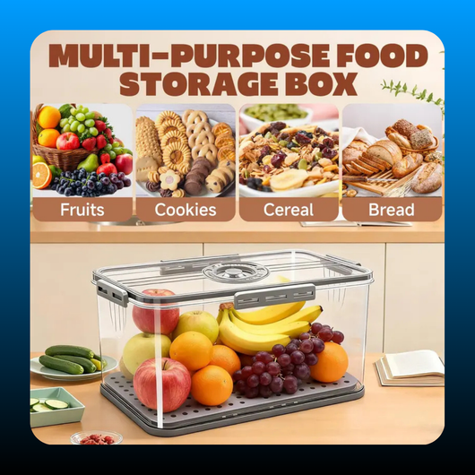 Airtight Bread Box with Time Recording Dial