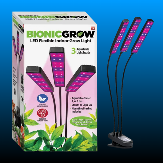 3-Head Bionic Plant Grower Light with Timer