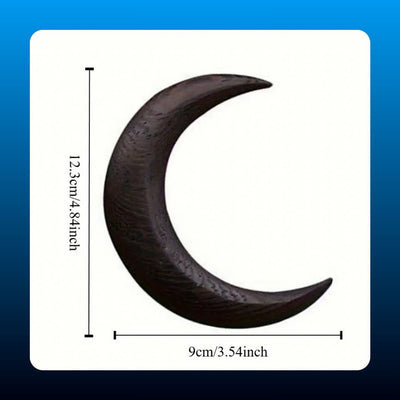 Crescent Moon Wooden Hair Stick