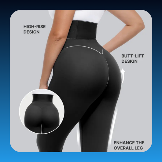 Plus Size Elastic Waistband Shaping Leggings