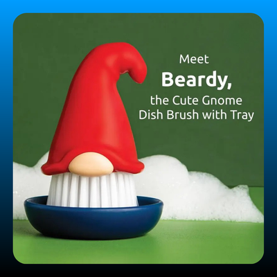 Mushroom Gnome Beardy Dish Brush