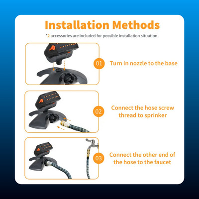 Automatic Rotating Lawn Sprinkler with Heavy Base