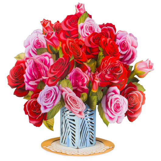 Mothers Day Gift Flower Bouquet Pop-Up Card