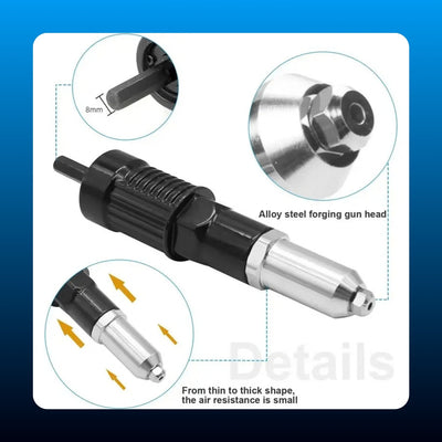 Rivet Gun Drill Attachment Kit