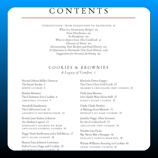 To Die For: A Cookbook of Gravestone Recipes