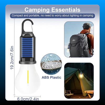 Waterproof Clip Hook Solar Outdoor Lights (2 Pack)