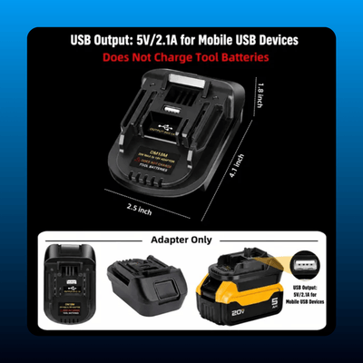Battery Adapter for 18V Tool Batteries