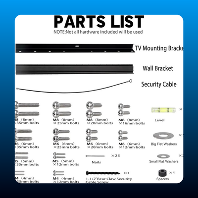 No Stud TV Wall Mount for 13-55 Inch TVs