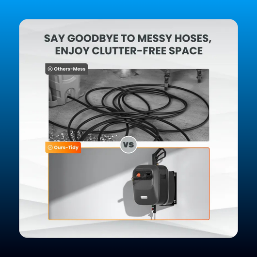 Wall Mounted Retractable Pressure Washer