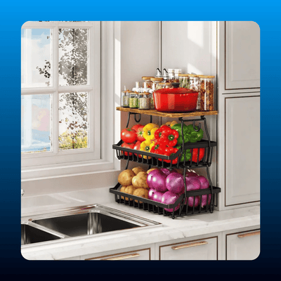 3-Tier Fruit and Vegetable Basket