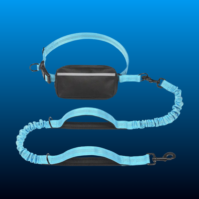 Hands Free Dog Leash with Zipper Pouch