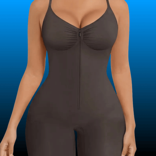 Zip Up Shaping Bodysuit