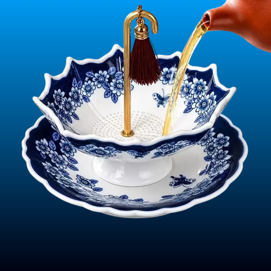 Umbrella Shape Ceramic Tea Strainer