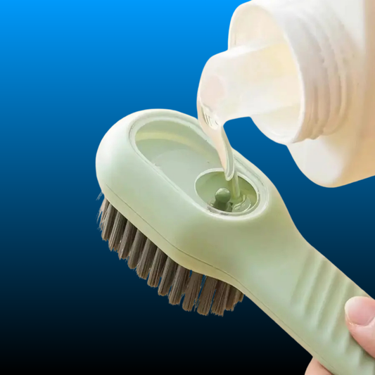 Shoe Brush with Liquid Holder