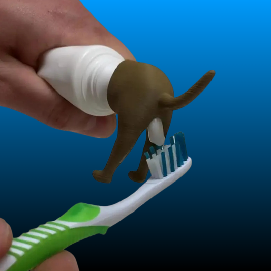 Pooping Dog Butt Toothpaste Topper