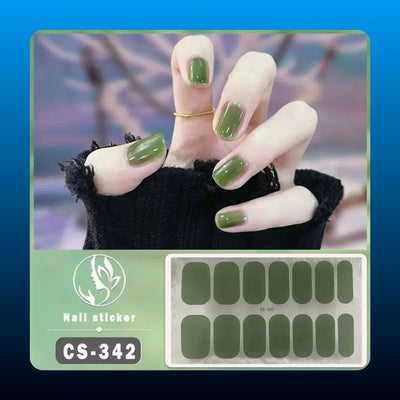 Semi Cured Gel Nail Strips (48 Piece)