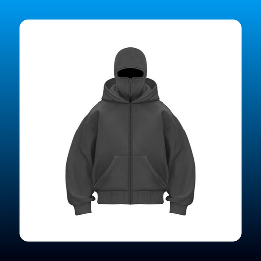 Zip Up Balaclava Hoodie