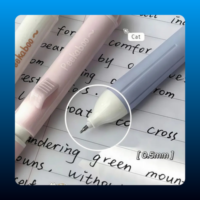 Cat Design Gel Pens (6 Pack)