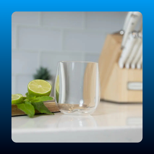 Crystal Clear Silicone Wine Glass