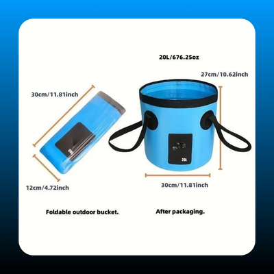 20L Portable Folding Water Storage Bucket