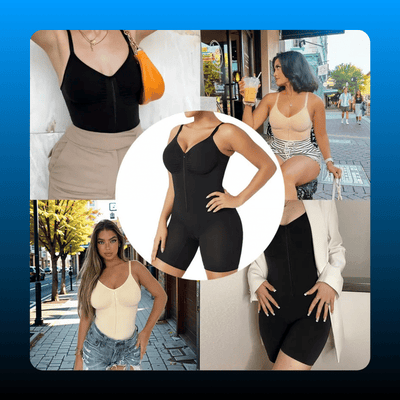 Zip Up Shaping Bodysuit