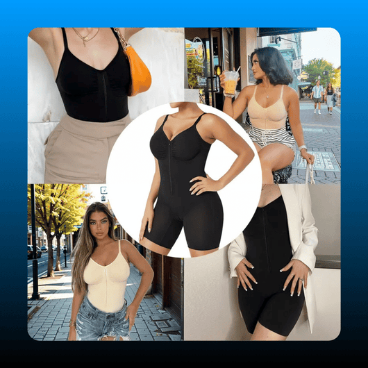 Zip Up Shaping Bodysuit