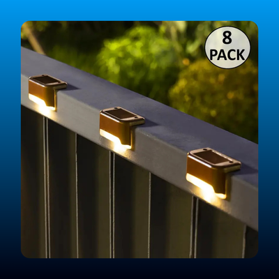 Solar Deck and Step Lights (8 Pack)