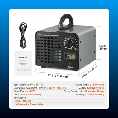 Ozone Generator Odor Remover
