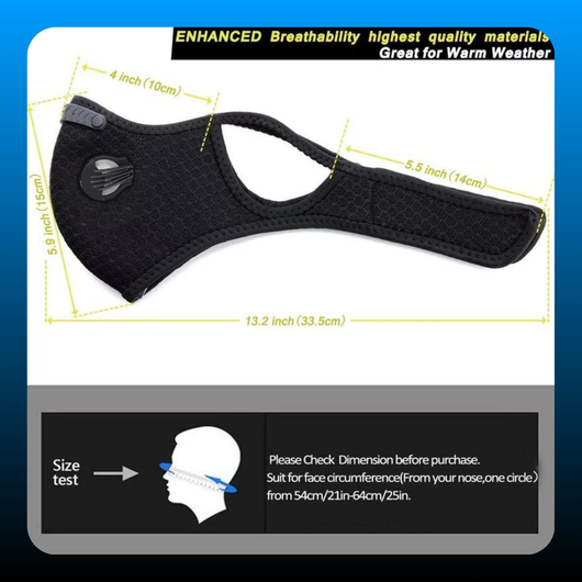 Breathable Carbon Filter Dust Mask
