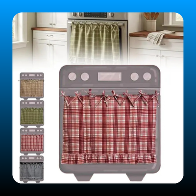 Handmade Farmhouse Oven Skirt Curtain