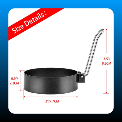 6 Pack Non-Stick Egg Rings Set