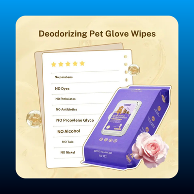 Hypoallergenic Pet Grooming & Deodorizing Wipes