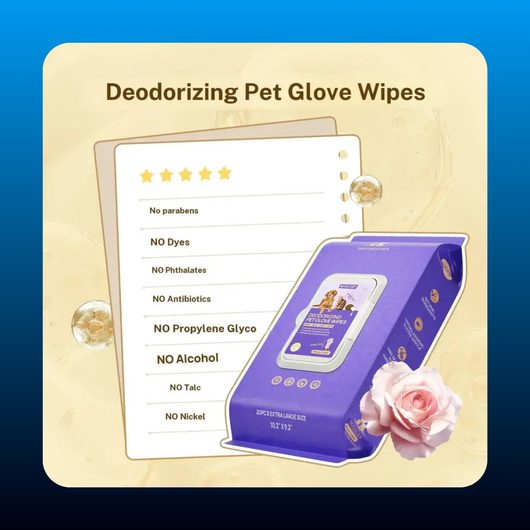 Hypoallergenic Pet Grooming & Deodorizing Wipes