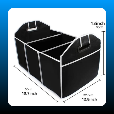 Foldable Car Storage Box With Compartment