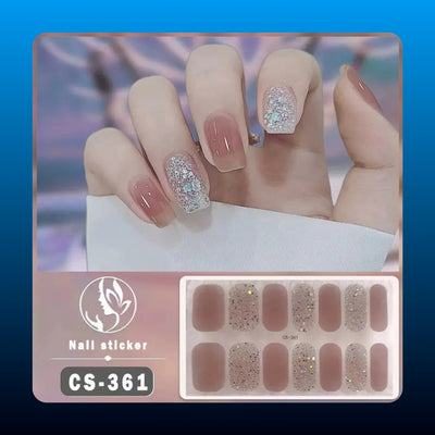 Semi Cured Gel Nail Strips (48 Piece)