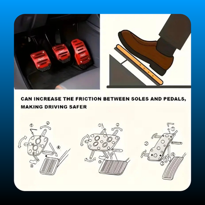 Aluminum Alloy Anti-Slip Car Pedals Set
