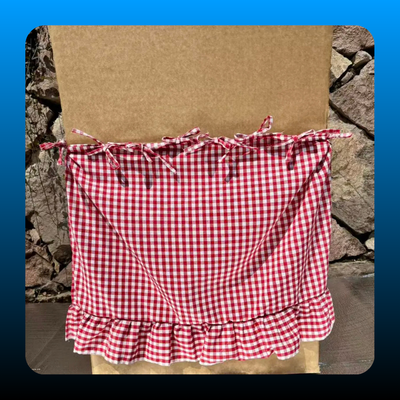 Handmade Farmhouse Oven Skirt Curtain