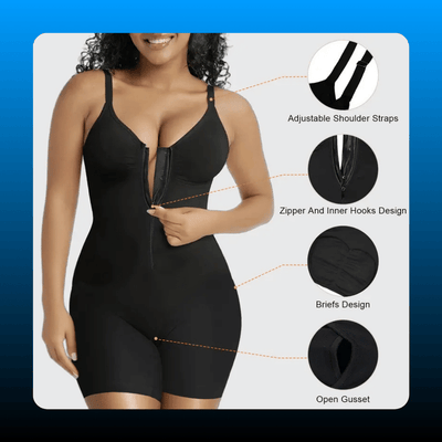 Zip Up Shaping Bodysuit
