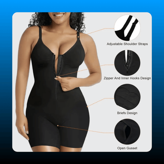Zip Up Shaping Bodysuit