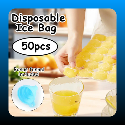 50 Counts Self-Seal Ice Cube Bags