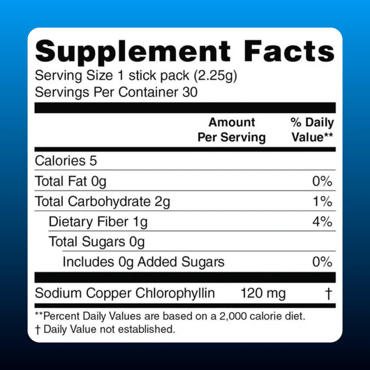 Chlorophyll Stick Packs
